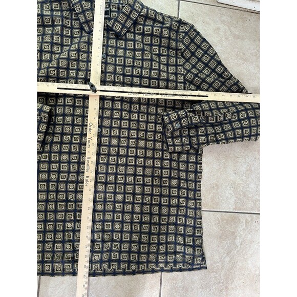 Todd Snyder Shirt Mens XXL Button Down Geometric Long Sleeve Loop Collar - Picture 8 of 8